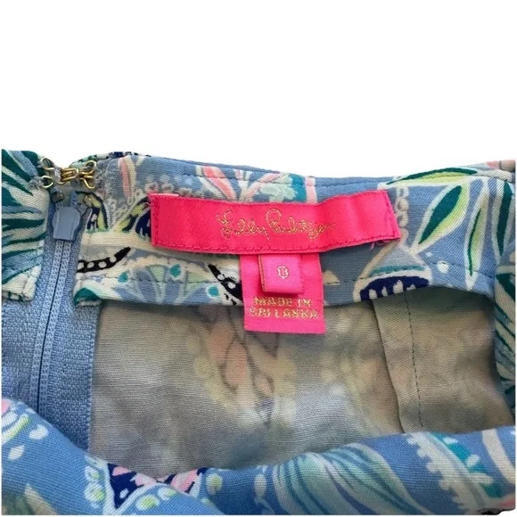 Lilly Pulitzer Faye Skort Size 0‎ Women’s Blue Peri Lapis Lanterns Skirt Shorts - Picture 4 of 4